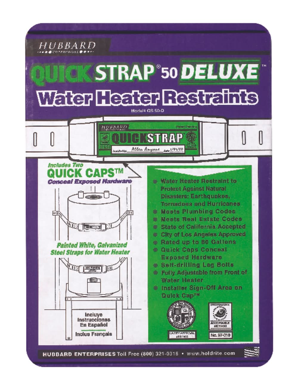 Sharkbite Deluxe Electric Water Heater Restraints