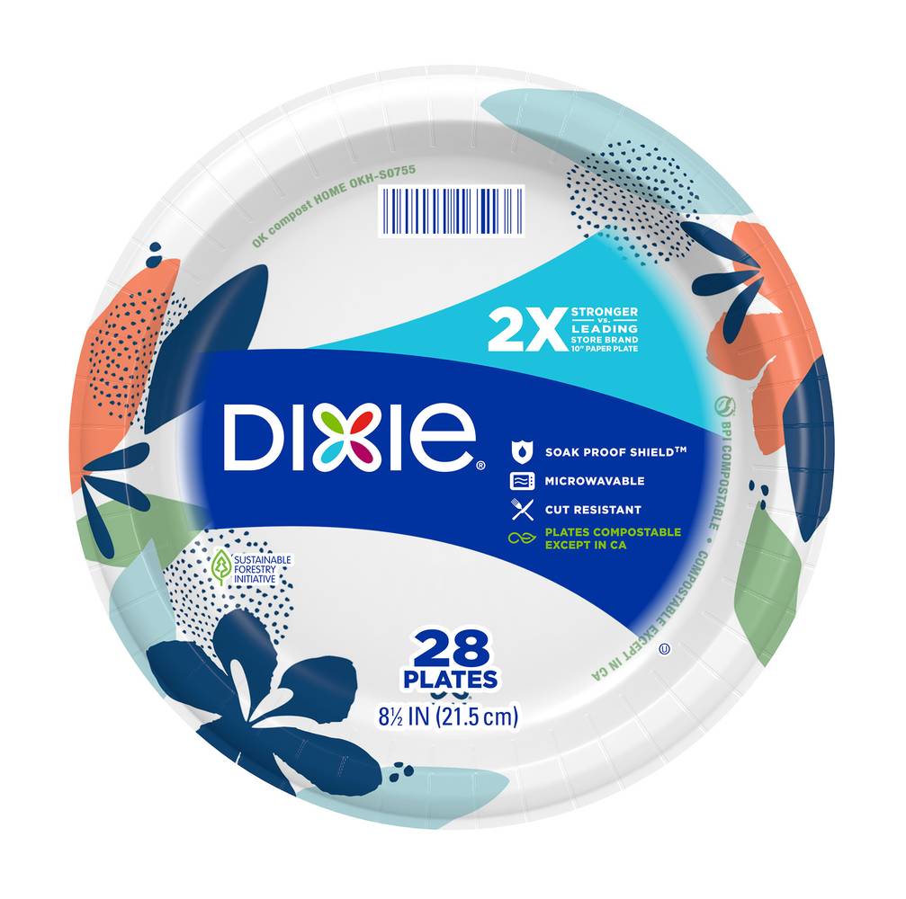 Dixie Paper Plate, 21.5 cm (28 ct)