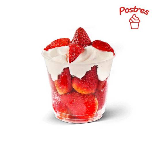 FRUTILLAS CON CREMA