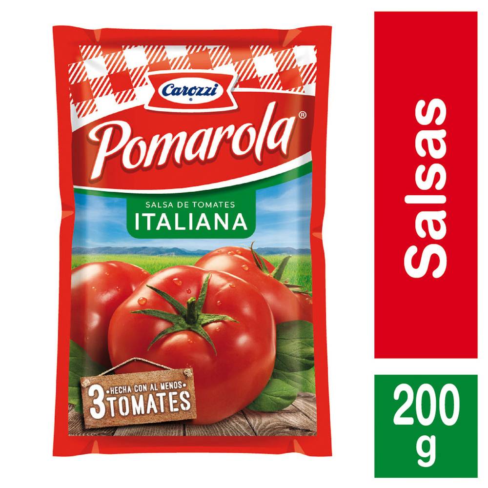 Pomarola salsa italiana de tomate (bolsa 200 g)