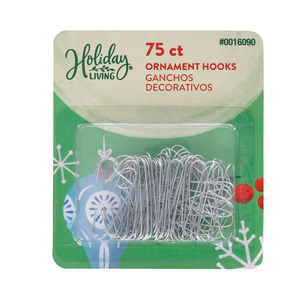 Holiday Living 75-Pack Plastic Ornament Hooks | 7714175SLO