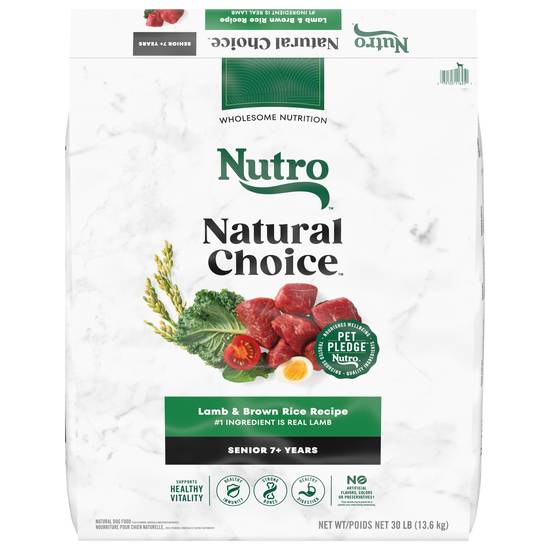 Nutro Wholesome Essentials Natural Lamb & Rice Recipe Senior Dry Dog Food (30 lbs)