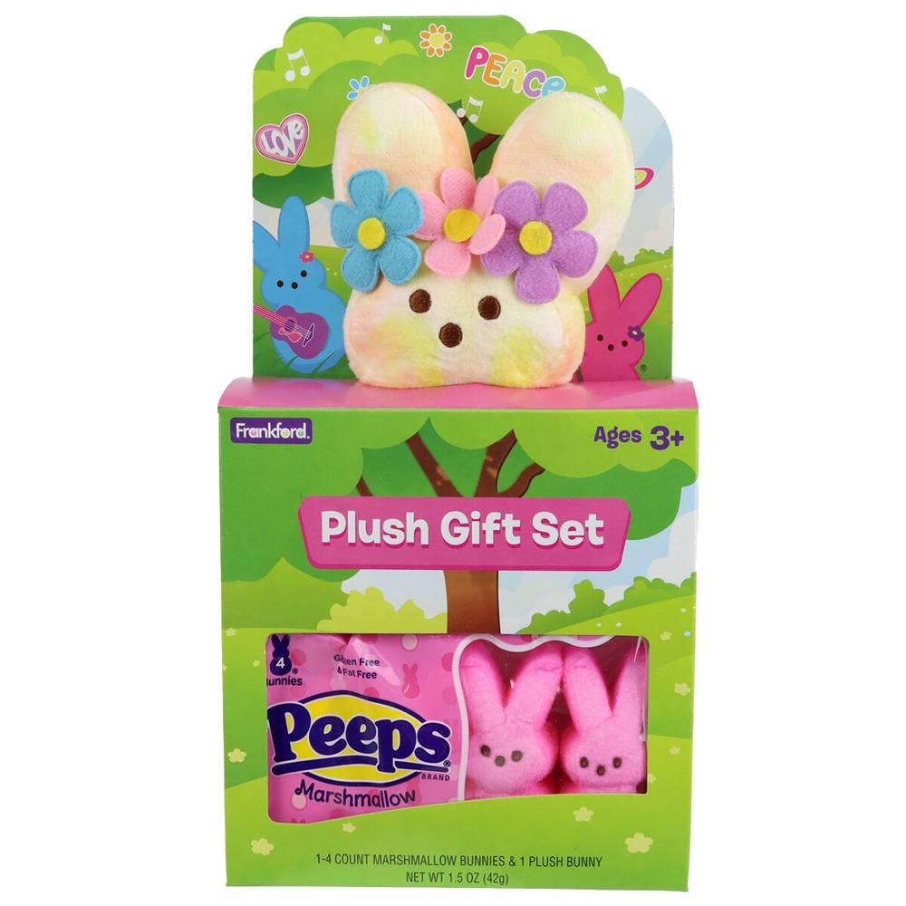 Peeps Bunny Flower Power Plush, 1.5 oz