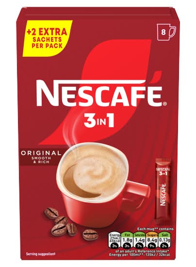 Nescafé 3 In 1 Original Coffee (8 pack)