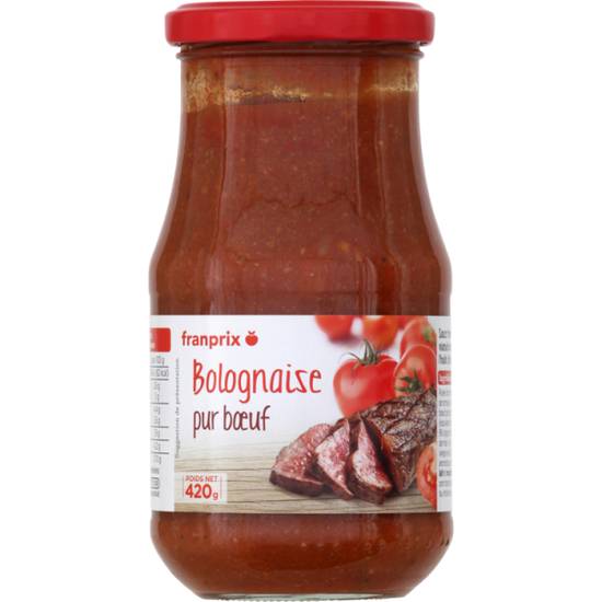 Sauce bolognaise franprix 420g