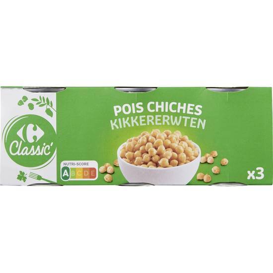 Carrefour Classic' - Pois chiches (3 pièces)