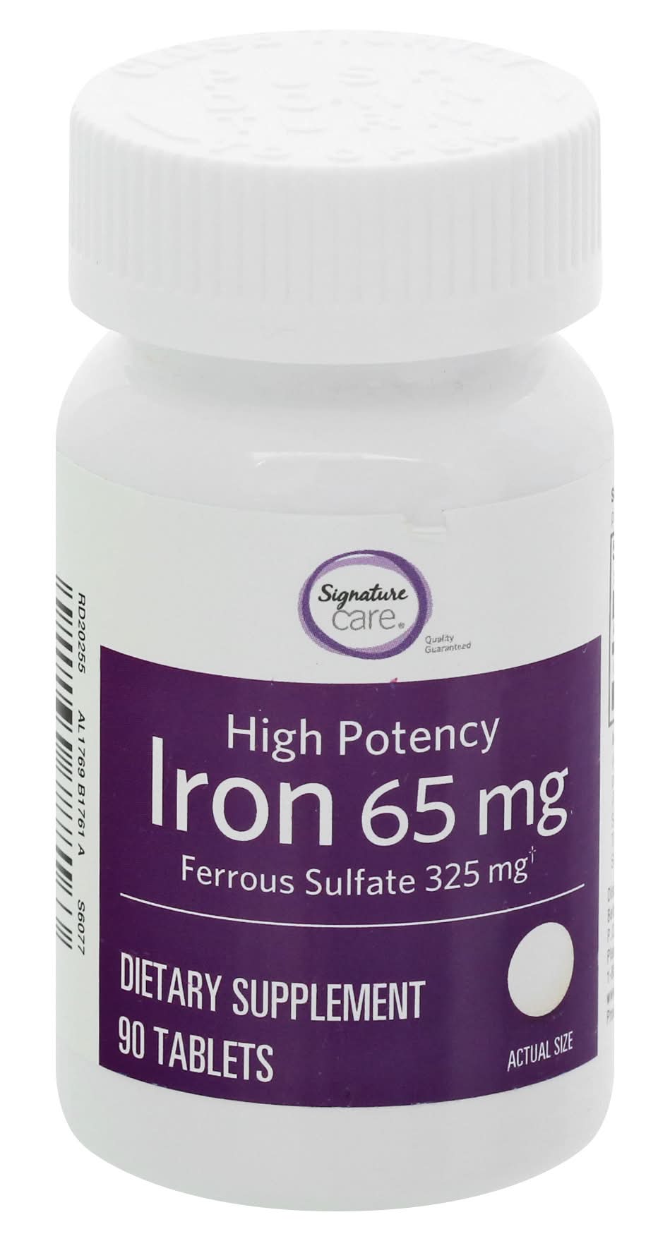 Signature Care High Potency 65 mg Iron Supplements (1.5 oz)