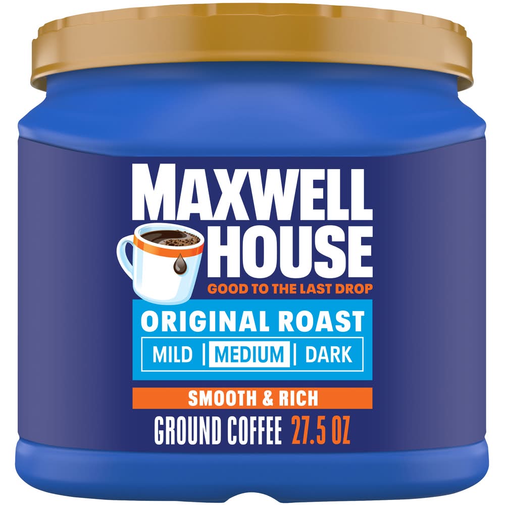 Maxwell House Medium Roast Original Smooth & Rich Ground Coffee (27.5 oz)