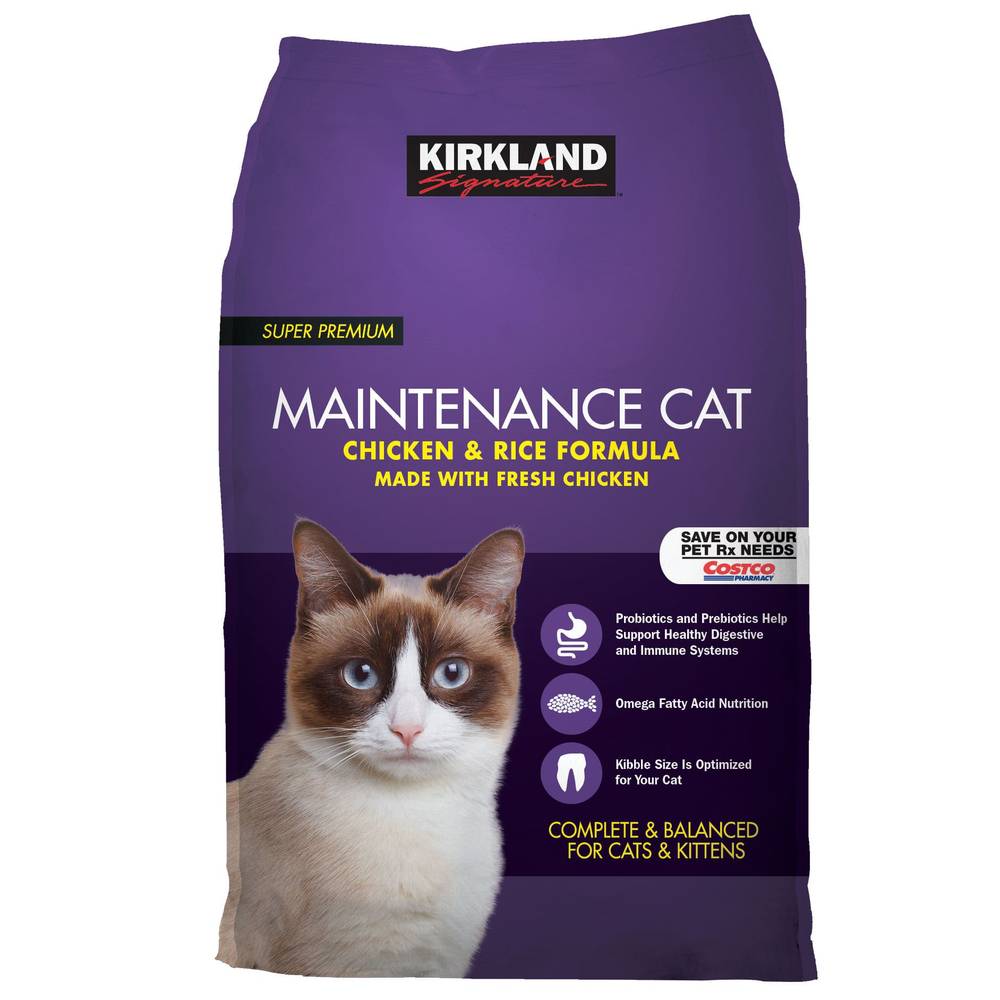 Kirkland Signature Maintenance Cat Chicken & Rice Cat Food (25 lbs)