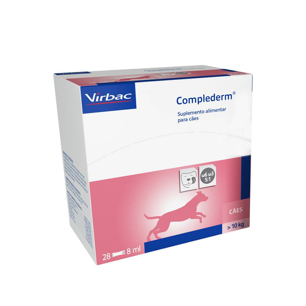 Virbac · Suplemento vitamínico complederm para cães 8ml (100 g)