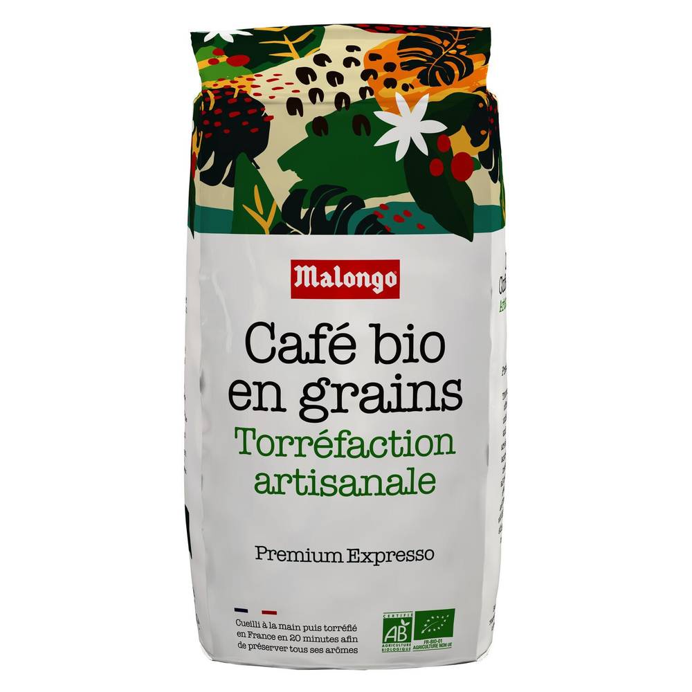 Malongo - Café en grains bio (1 kg)
