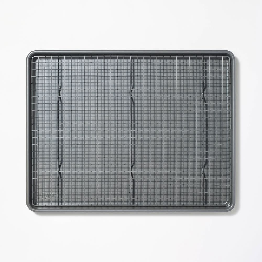 Figmint Nonstick Baking Sheet and Cooling Rack Set, Gray (2 ct)