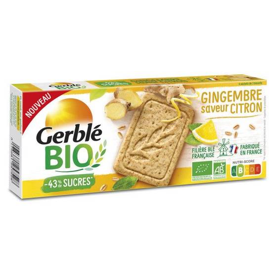 Sablé citron gingembre Bio Gerblé 132g