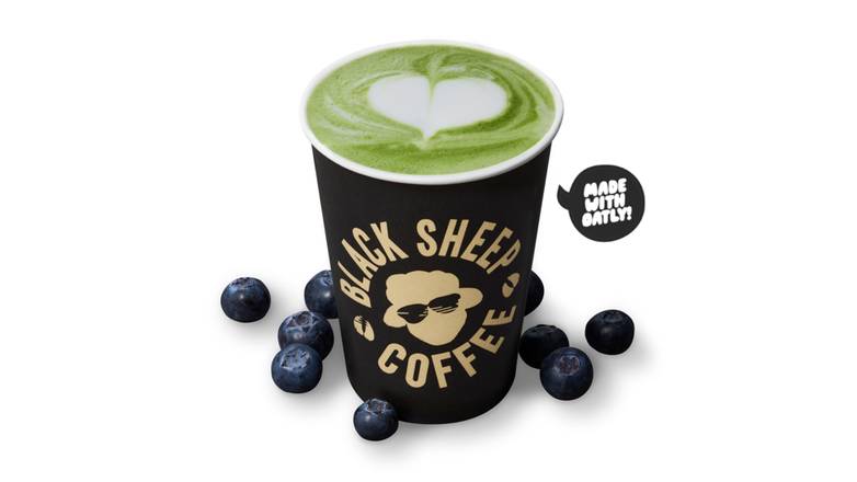 Blueberry Matcha Latte