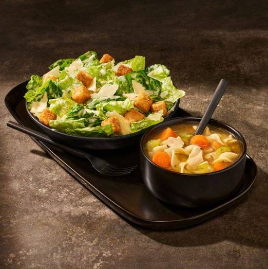 Caesar Salad & Homestyle Chicken Noodle Soup