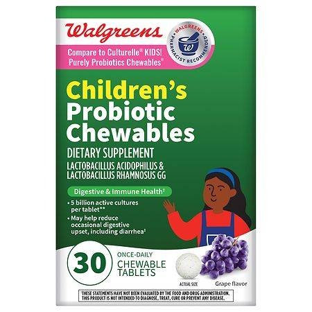 Walgreens Children's Probiotic Grape Flavor Chewables