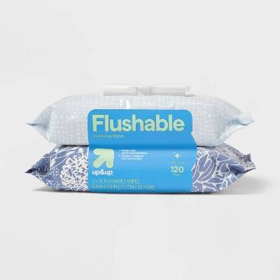 up&up Flushable Cleaning Cloths (120 ct)