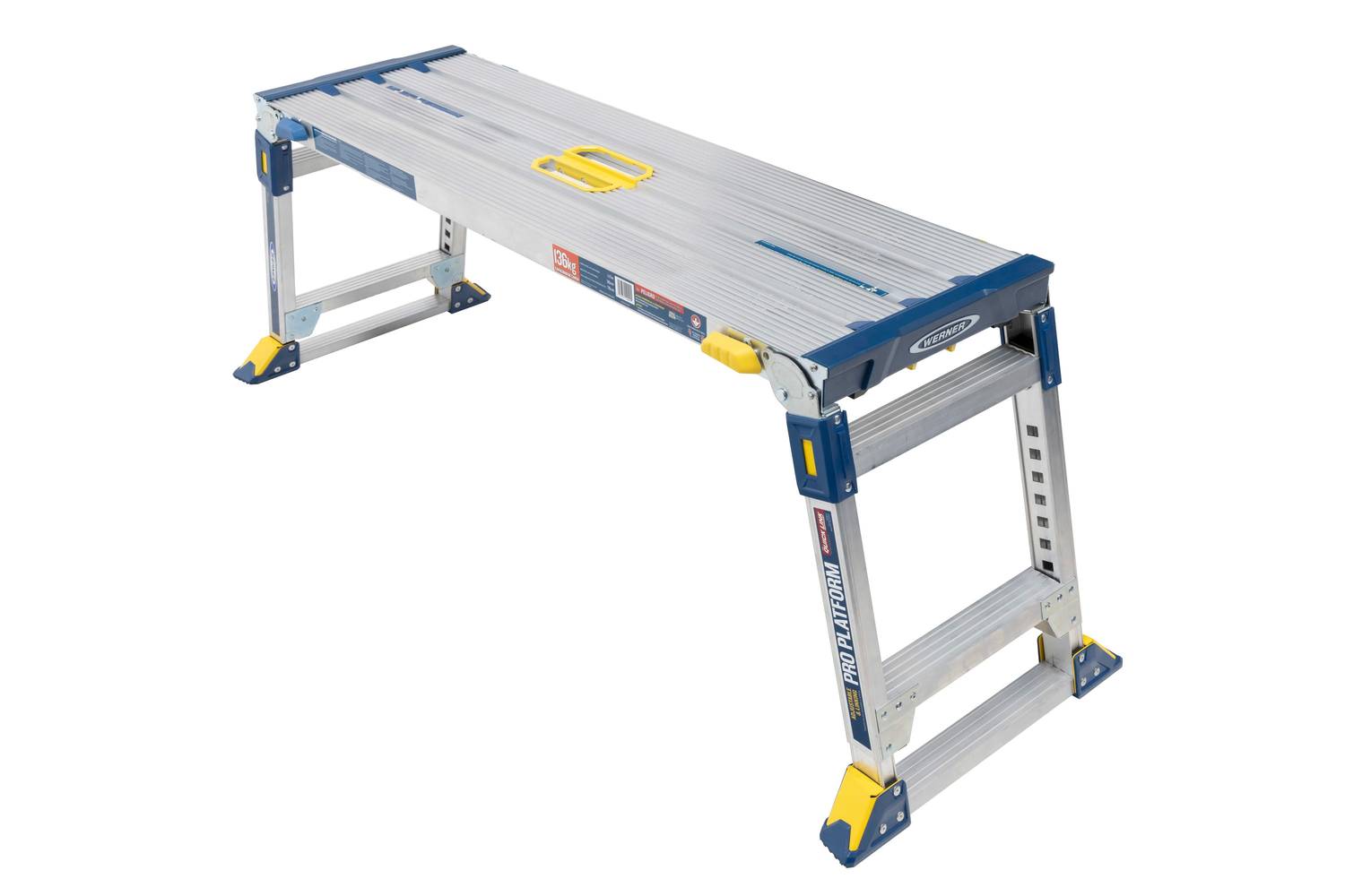 Werner Pro Linking Platform Aluminum 1.7-ft H x 3.9-ft L Pro Linking Platform 300-lb Capacity Work Platform | AP-2030L-MP2