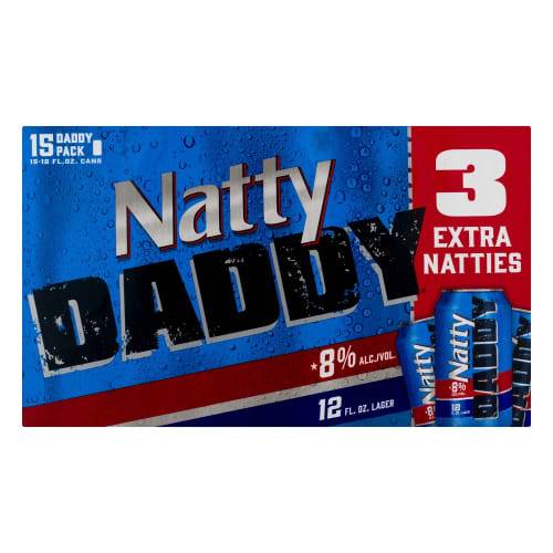 Natty Daddy Lager Beer (15 pack, 12 fl oz)