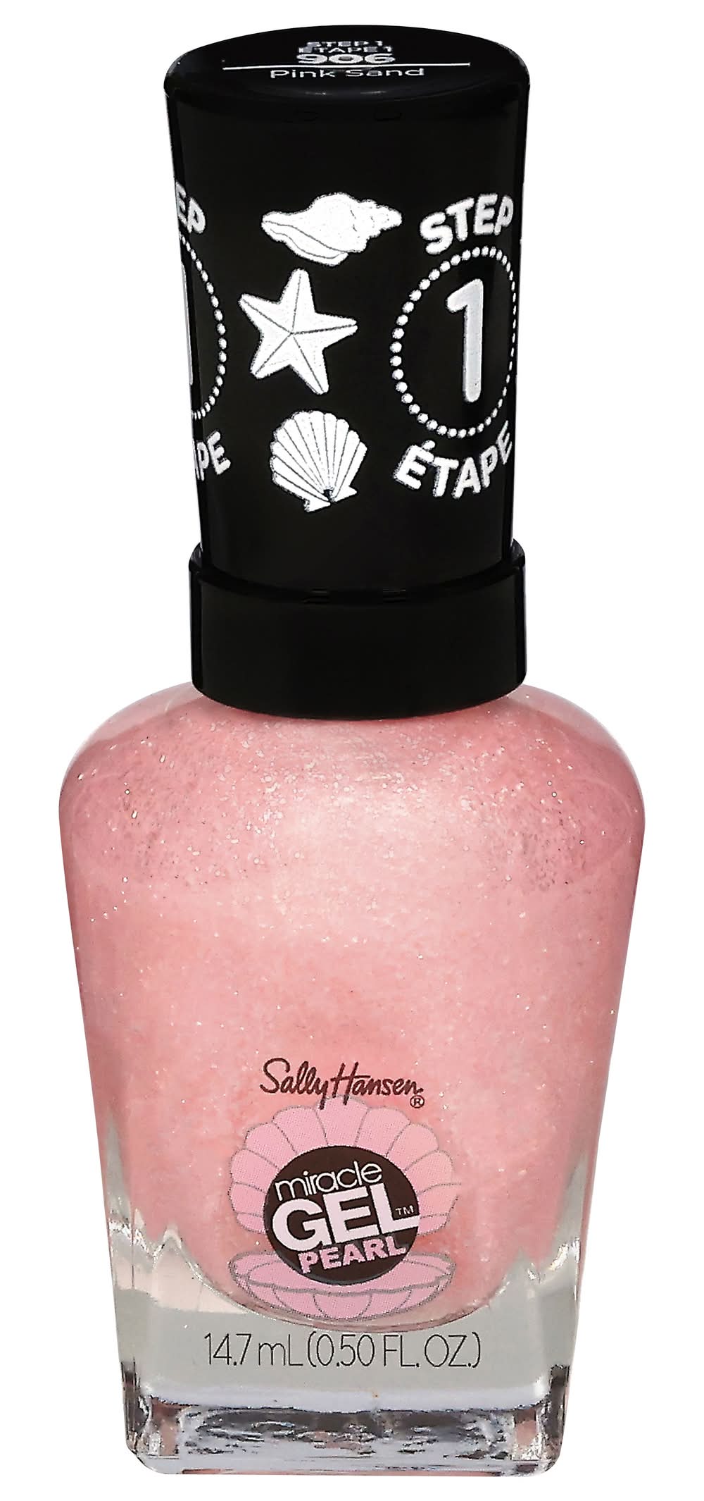 Sally Hansen Miracle Gel Modern Pearl Collection Nail Polish, 906 Pink Sand (0.5 fl oz)