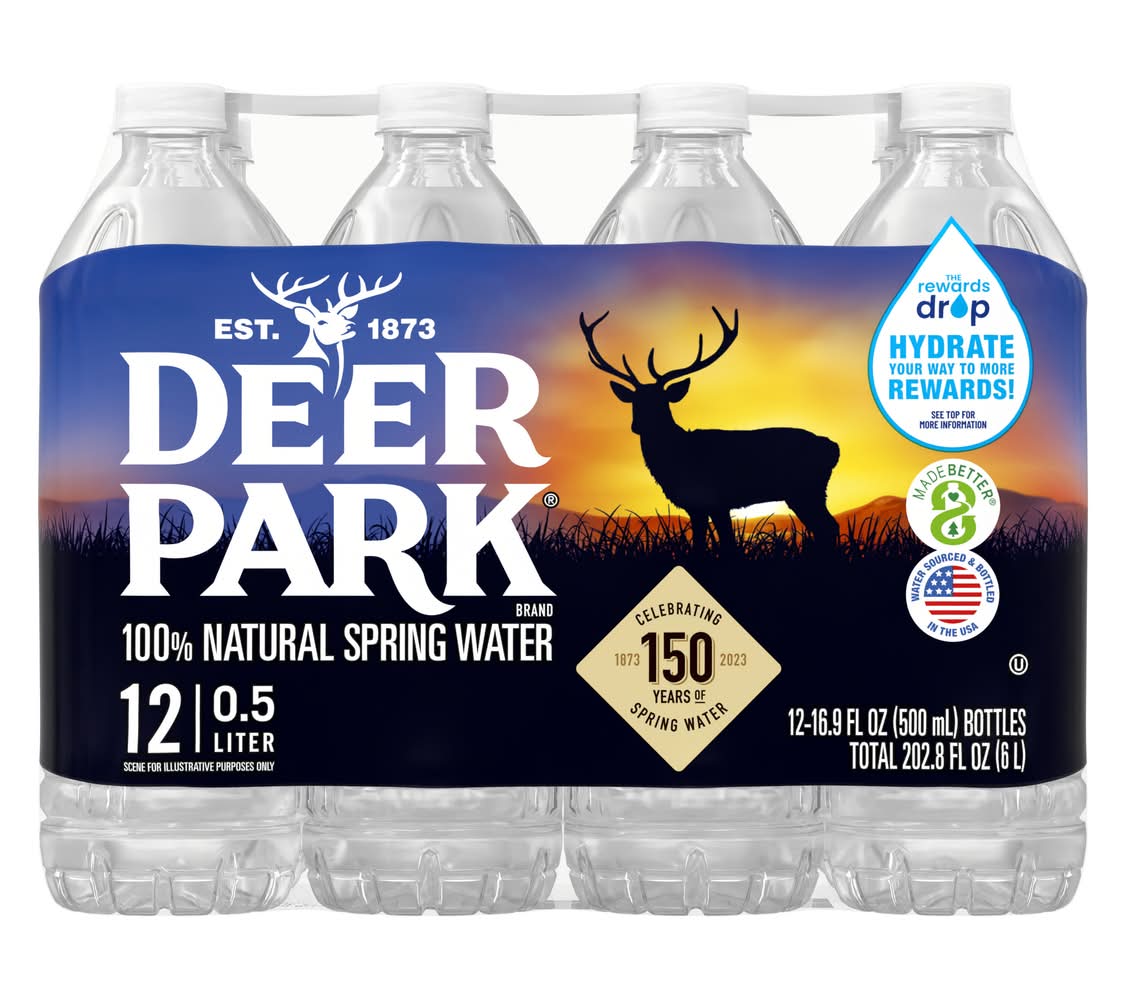 Deer Park Natural Spring Water (12 x 16.9 fl oz)