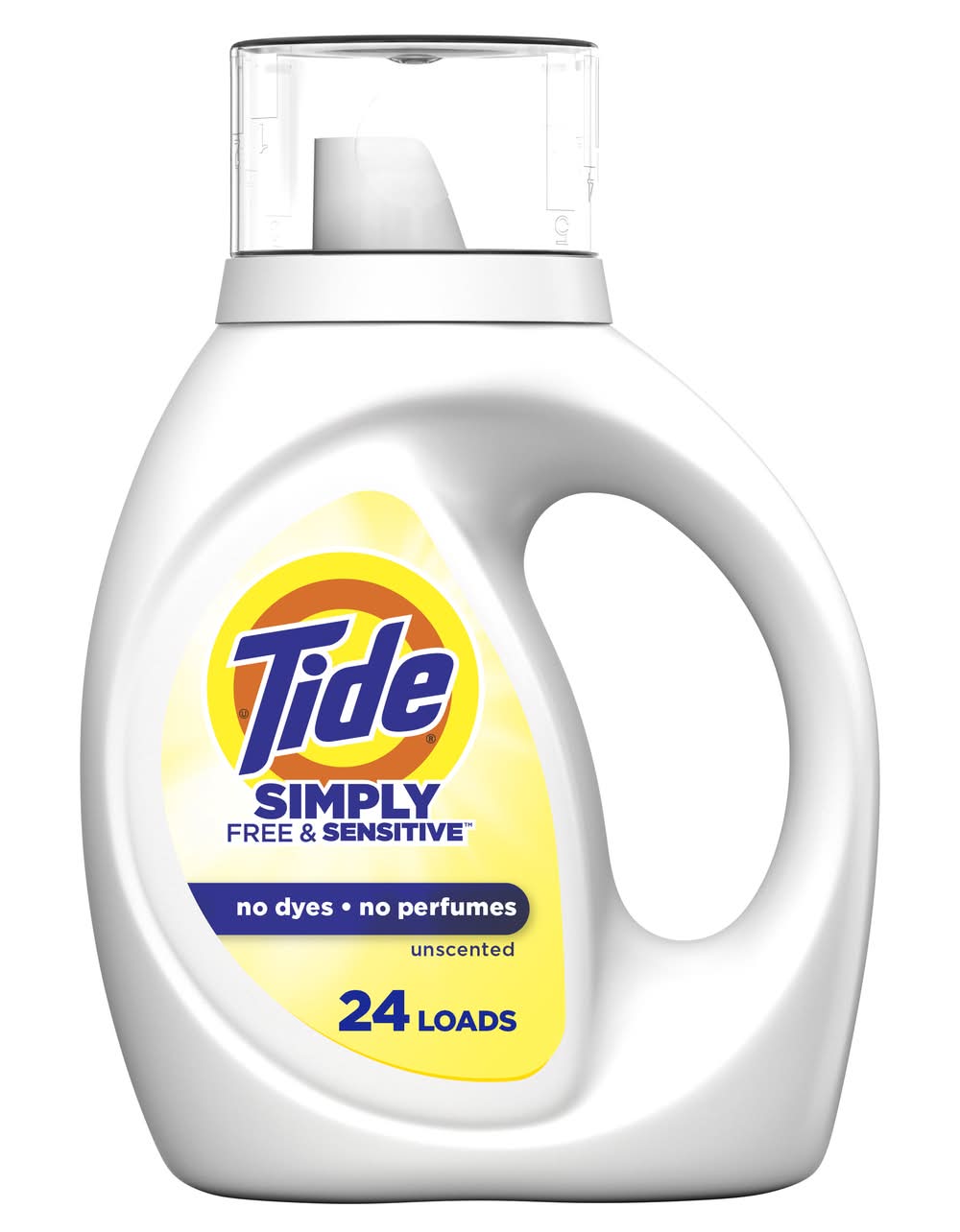 Tide Simply Liquid Laundry Detergent Free & Sensitive 24 Loads (32 fl oz)