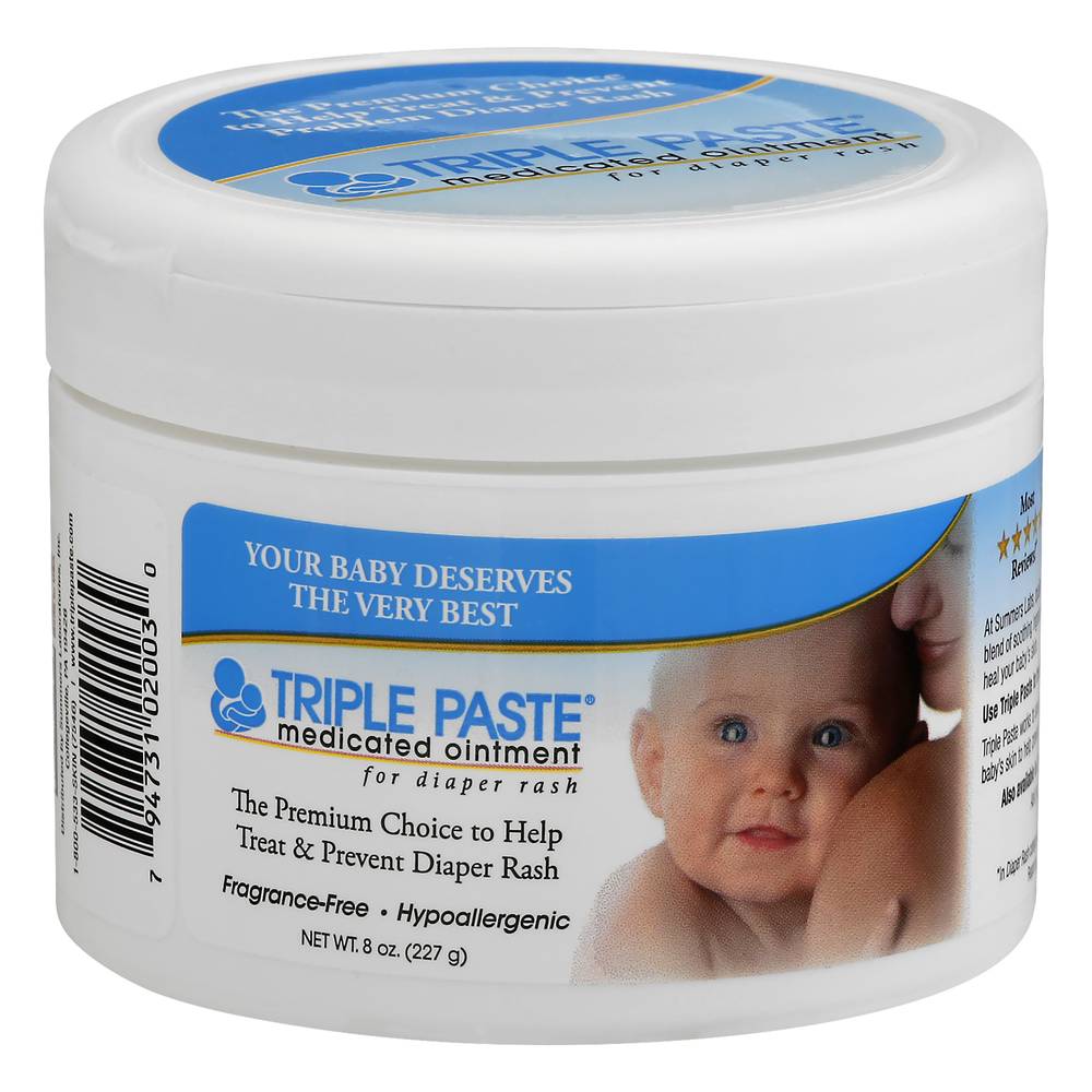 Triple Paste Diaper Rash Medicated Ointment (8 oz)