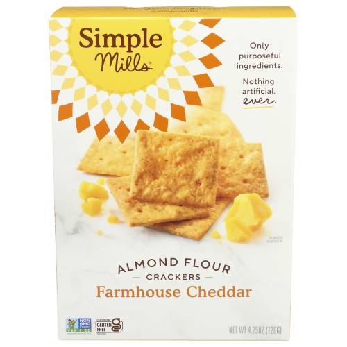 Simple Mills Almond Flour Farmhouse Cheddar Crackers