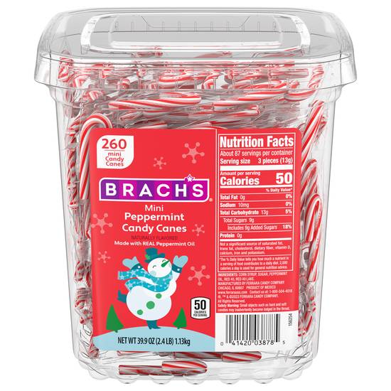 Brach's Peppermint Mini Candy Canes (260 ct)