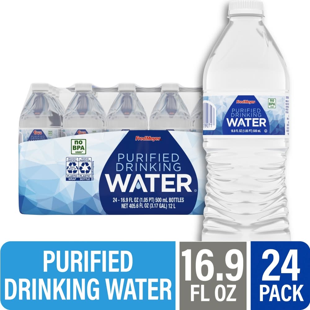 Fred Meyer Purified Drinking Water (24 x 16.9 fl oz)