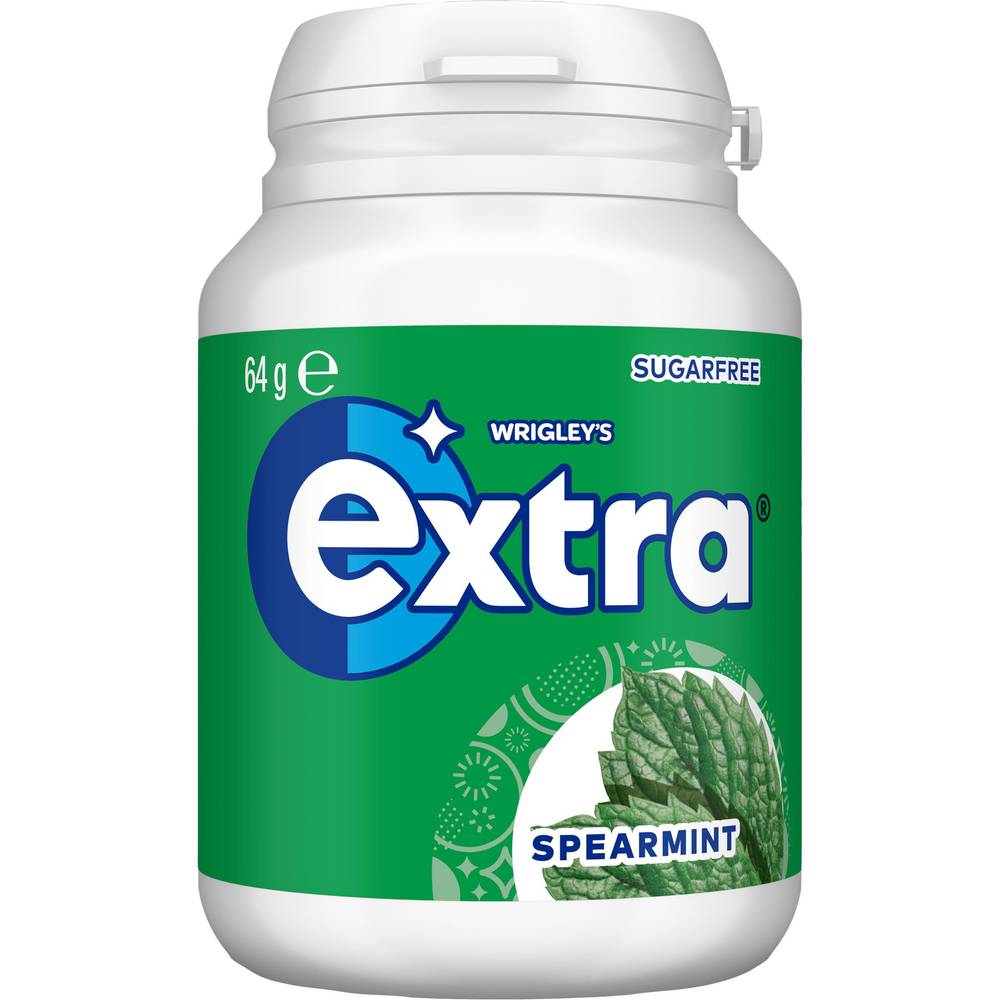 Extra Sugar Free Chewing Gum, Spearmint (64g, 46 pack)