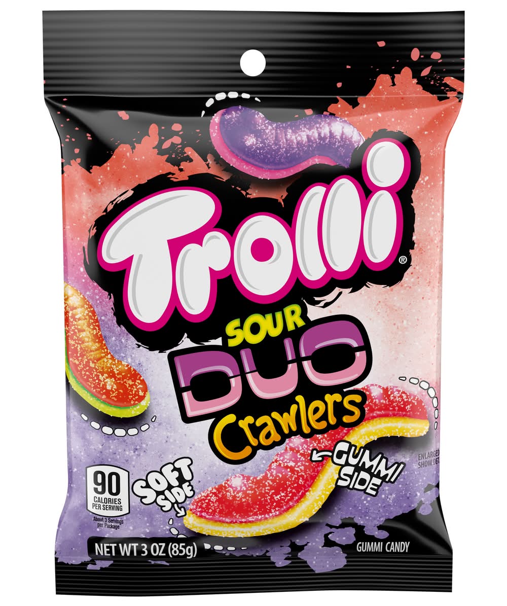 Trolli Duo Crawlers Sour Gummi, Assorted (3 oz)