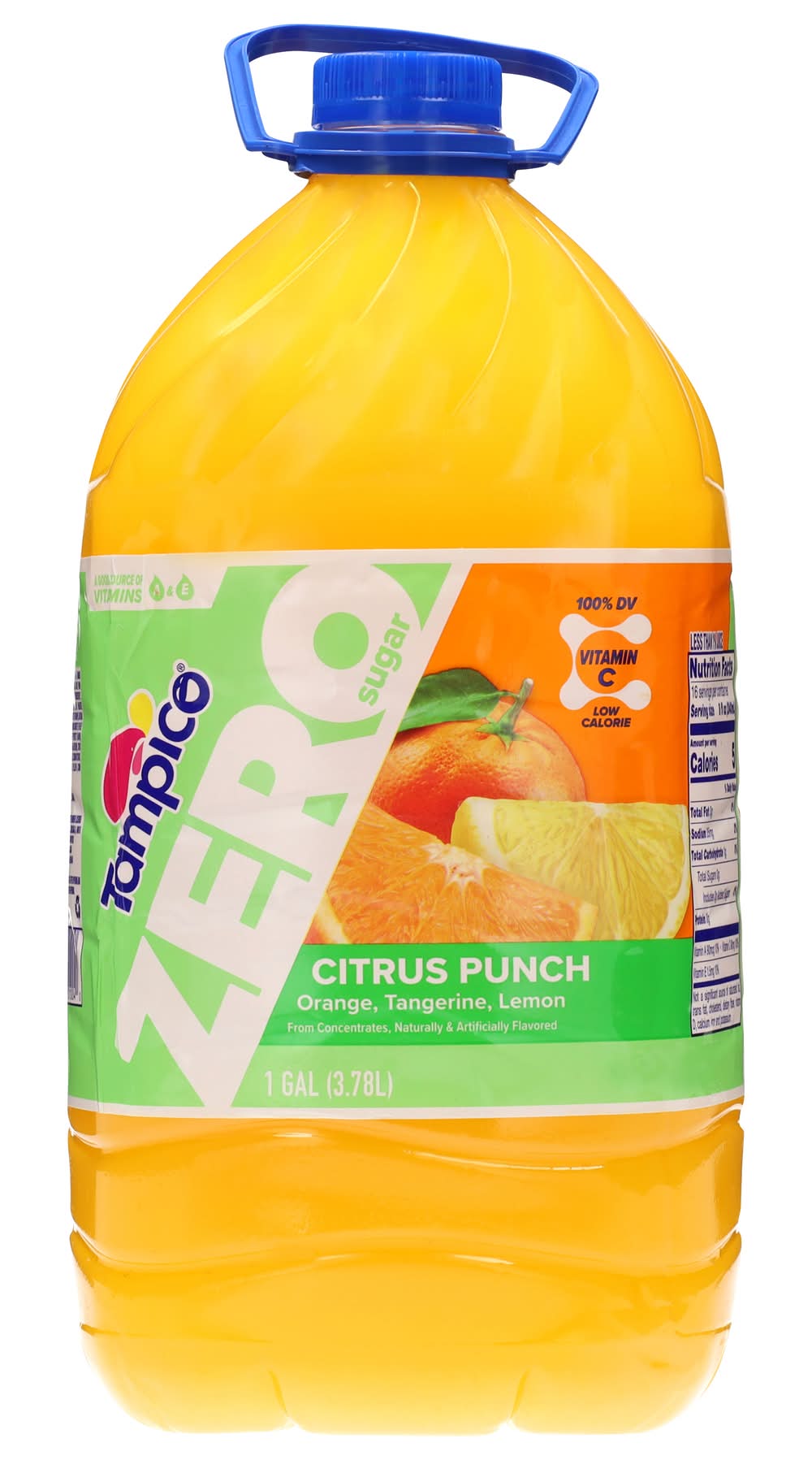 Tampico Zero Sugar Citrus Punch, Orange-Tangerine-Lemon (3.78 L)