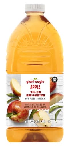 Giant Eagle 100% Apple Juice From Concentrate (64 fl oz)