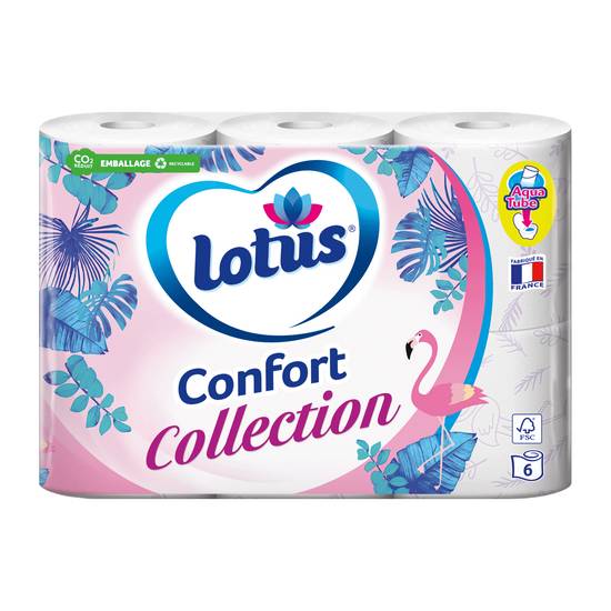 Lotus - Papier toilette collection lilas ou blanc ( 6 pièces)