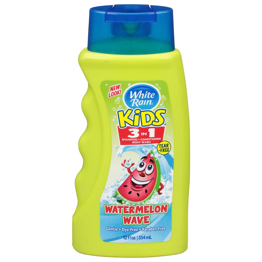 White Rain Kids Watermelon Wave 3 in 1 Shampoo