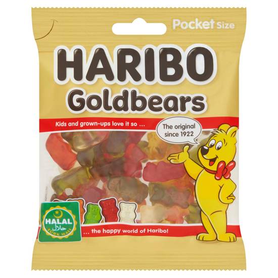 Haribo Halal Goldbears Sweets Bag 100g