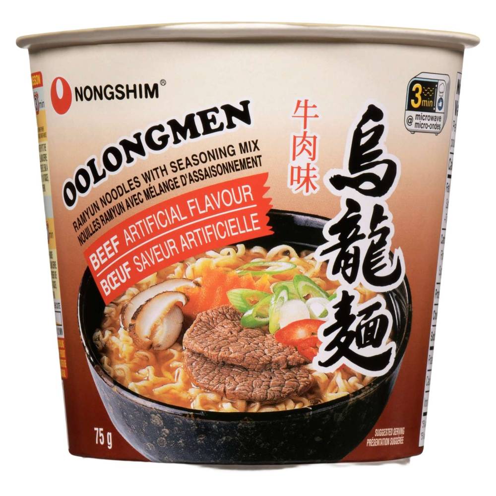 Nongshim Oolongmen Ramyun Beef Noodle Soup (75 g)