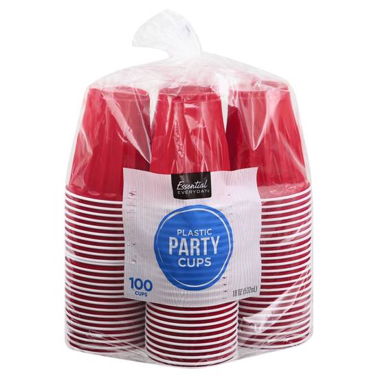 Essential Everyday Plastic Party Cups (100 ct)