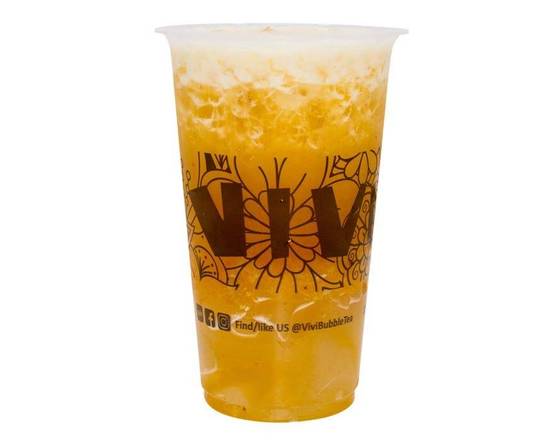 Pineapple Mango Jelly Tea 凤梨芒芒啵啵茶