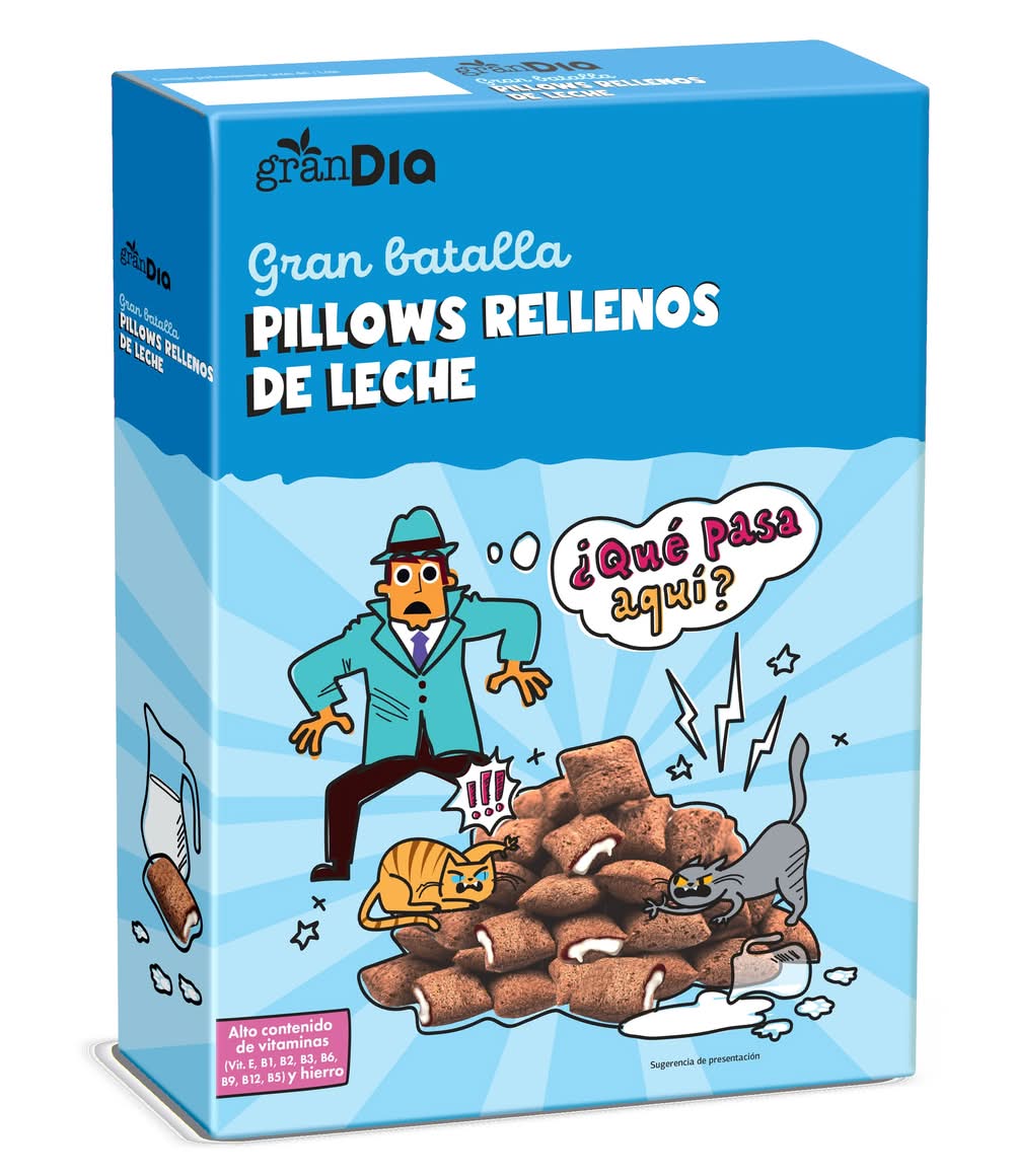 Cereales Rellenos De Leche Gran Dia Caja 500 G