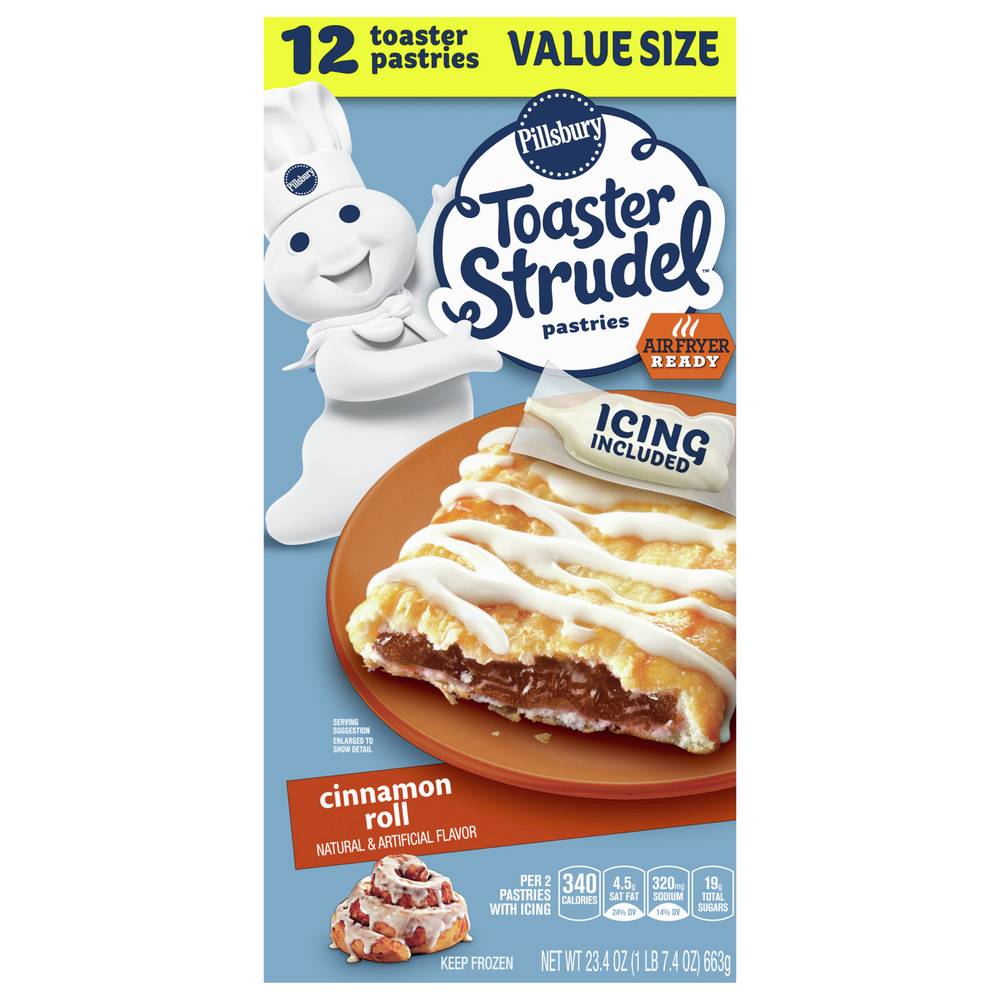 Pillsbury Cinnamon Roll Toaster Strudel Pastries (1.46 lbs)