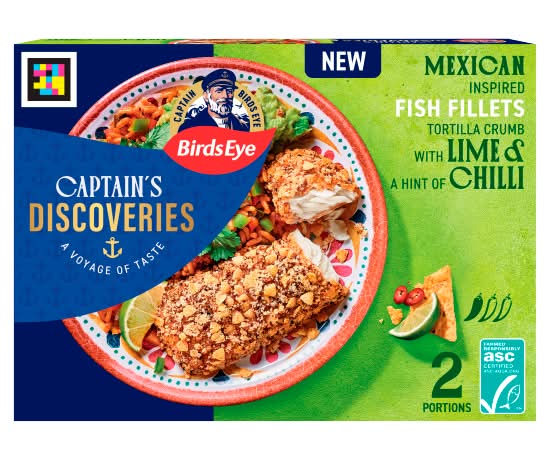 Birds Eye Captain's Discoveries Tortilla Crumb Mexican Inspired Fish Fillets (2 pack)