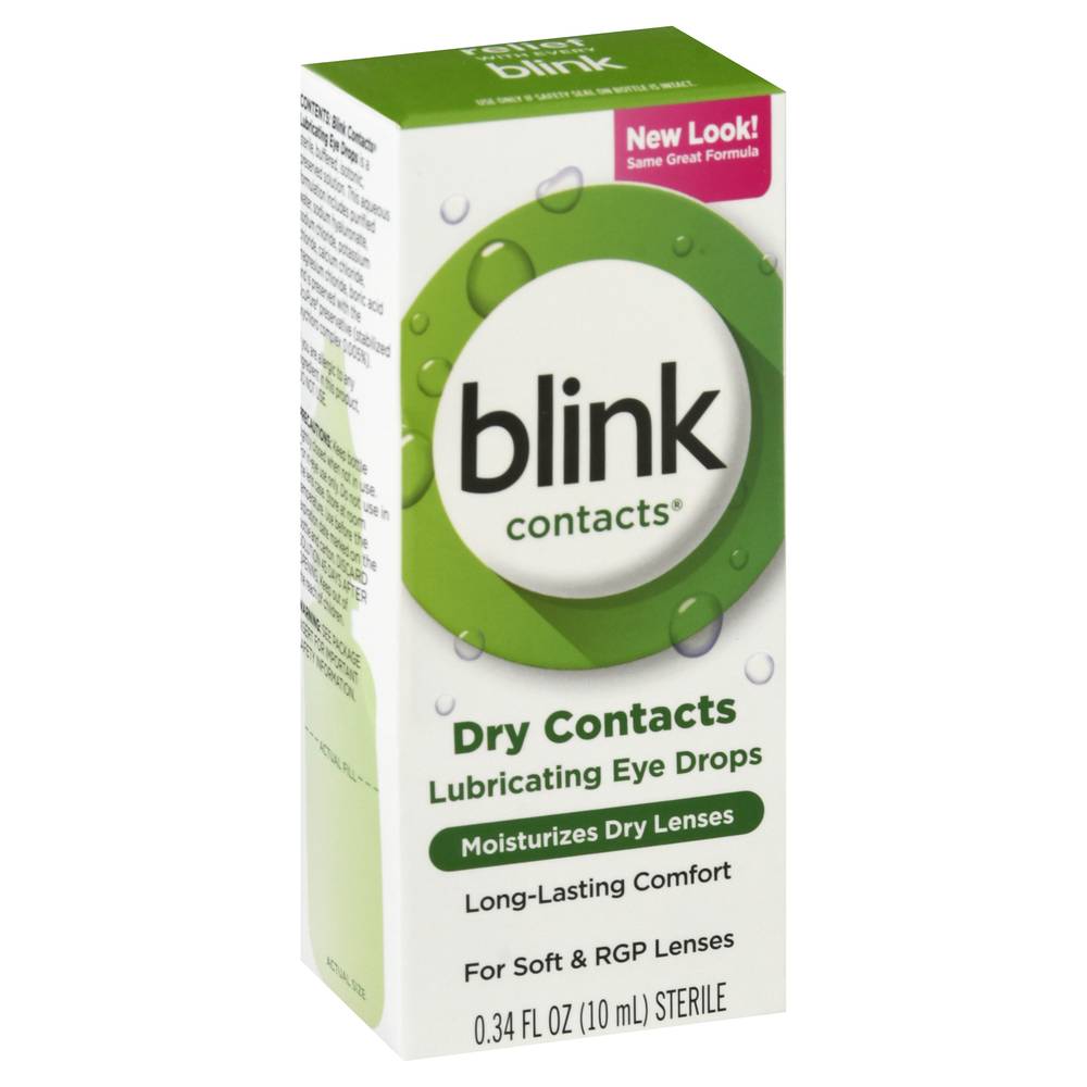 Blink Dry Contacts Lubricating Eye Drops (0.34 fl oz)