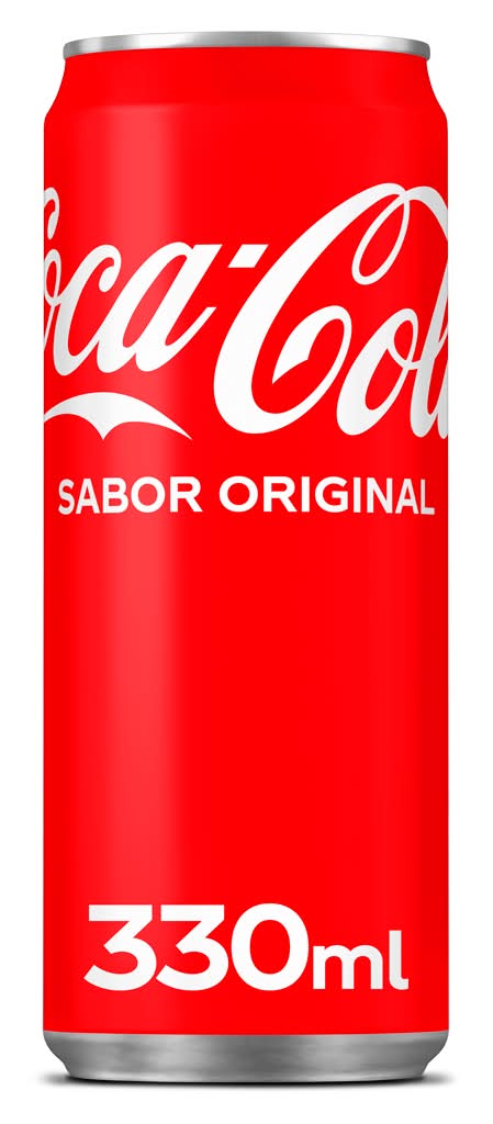 Coca-Cola - Refrigerante com GÃ¡s Sabor Original, lata de 330 ml