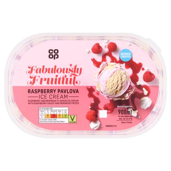 Co-Op Limited Edition Raspberry Pavlova Ice Cream 900ml