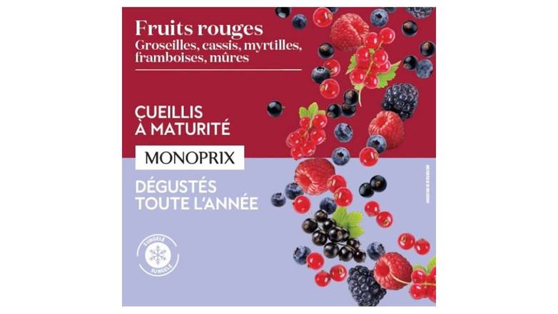 Monoprix - Mélange fruits rouges surgelés