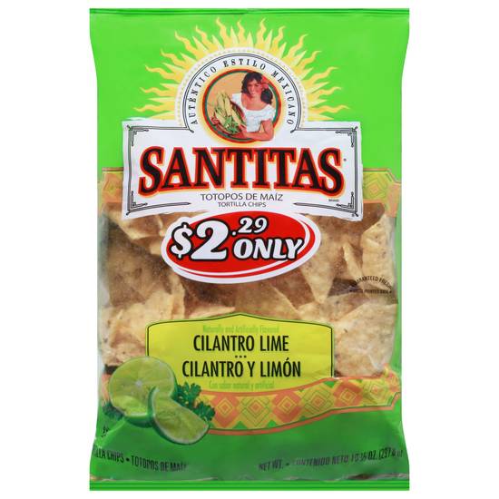 Santitas Tortilla Chips (cilantro lime)