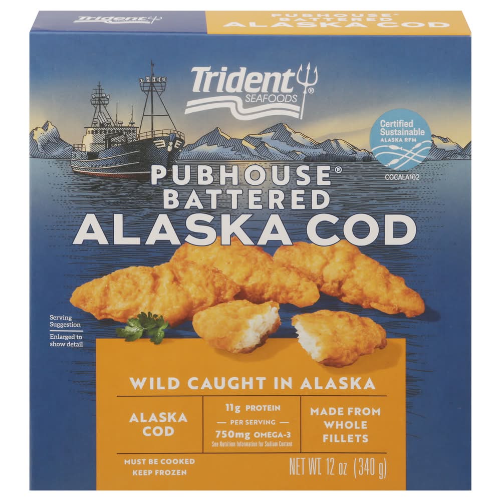 Trident Seafoods Pubhouse Battered Alaskan Cod (12 oz)