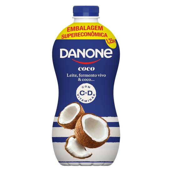Danone iogurte parcialmente desnatado sabor coco (1,25 kg)